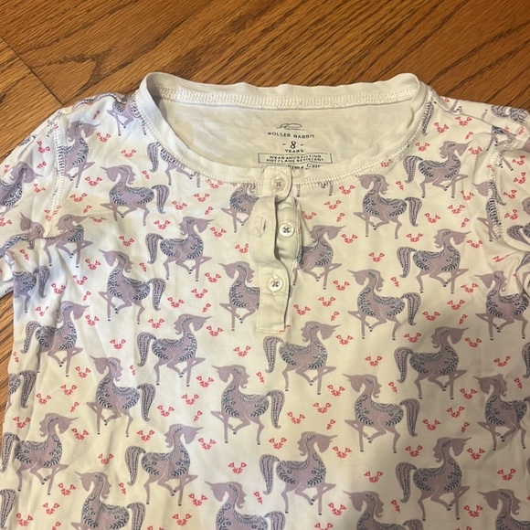 Roller Rabbit Girl’s Unicorn Pajama Set Size 8 - Picture 3 of 7